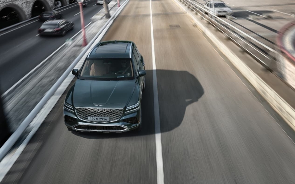 Hyundai GV80 Coupe, Екінші буынның тұрған қозғалыс жолағында автокөлікті ұстап тұру жүйесі